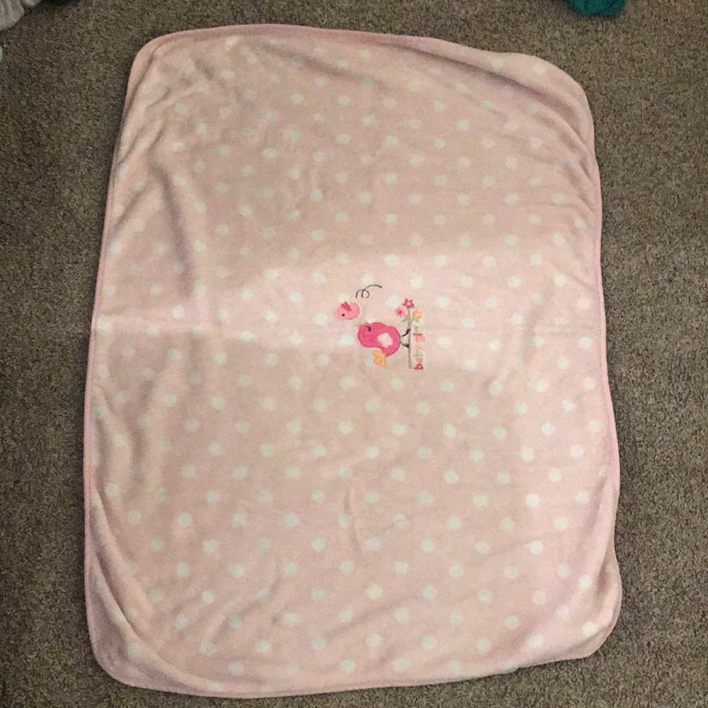 Garanimals Pink Soft Warm Polka Dot Baby Blanket